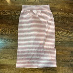 NWT Lou & Grgrey for LOFT gingham midi skirt